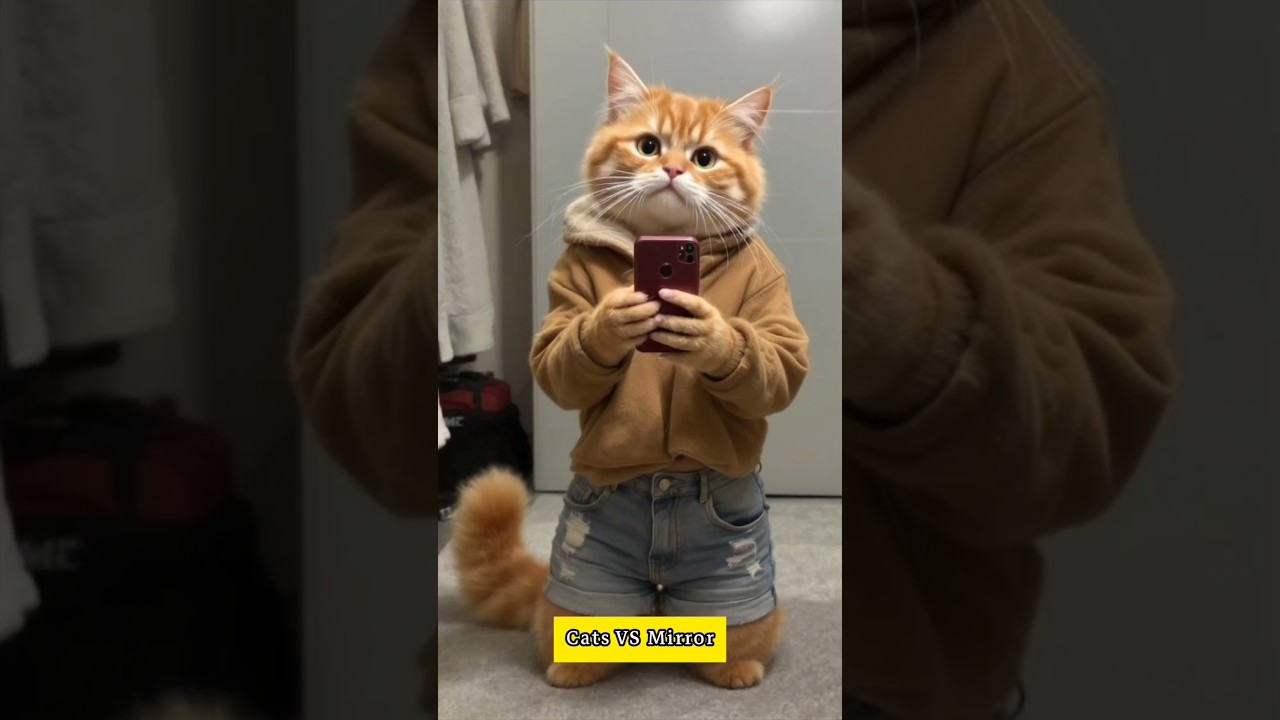 Cats VS Mirror #shorts
