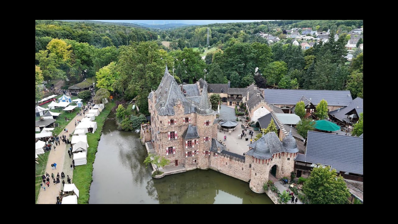 Discover Burg Satzvey: Hidden Medieval Castle in NRW 🇩🇪 | DJI Mini 4 Pro Aerial Views