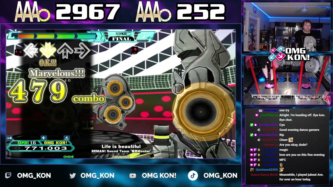 OMG KON! | Life is beautiful (S-EXPERT 16) PFC AAA 999,890 [DDR A20 PLUS]