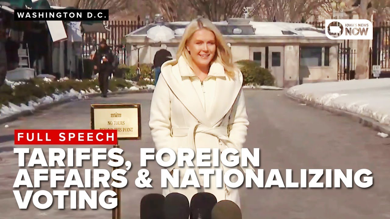 FULL GAGGLE: Karoline Leavitt addresses Colombian president visit, tariffs, nationalizing elections