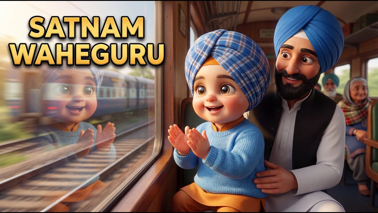 Tanga to Amritsar Station 🐴🚂 | SATNAM WAHEGURU | 1960 Punjab Steam Train Kids Video
