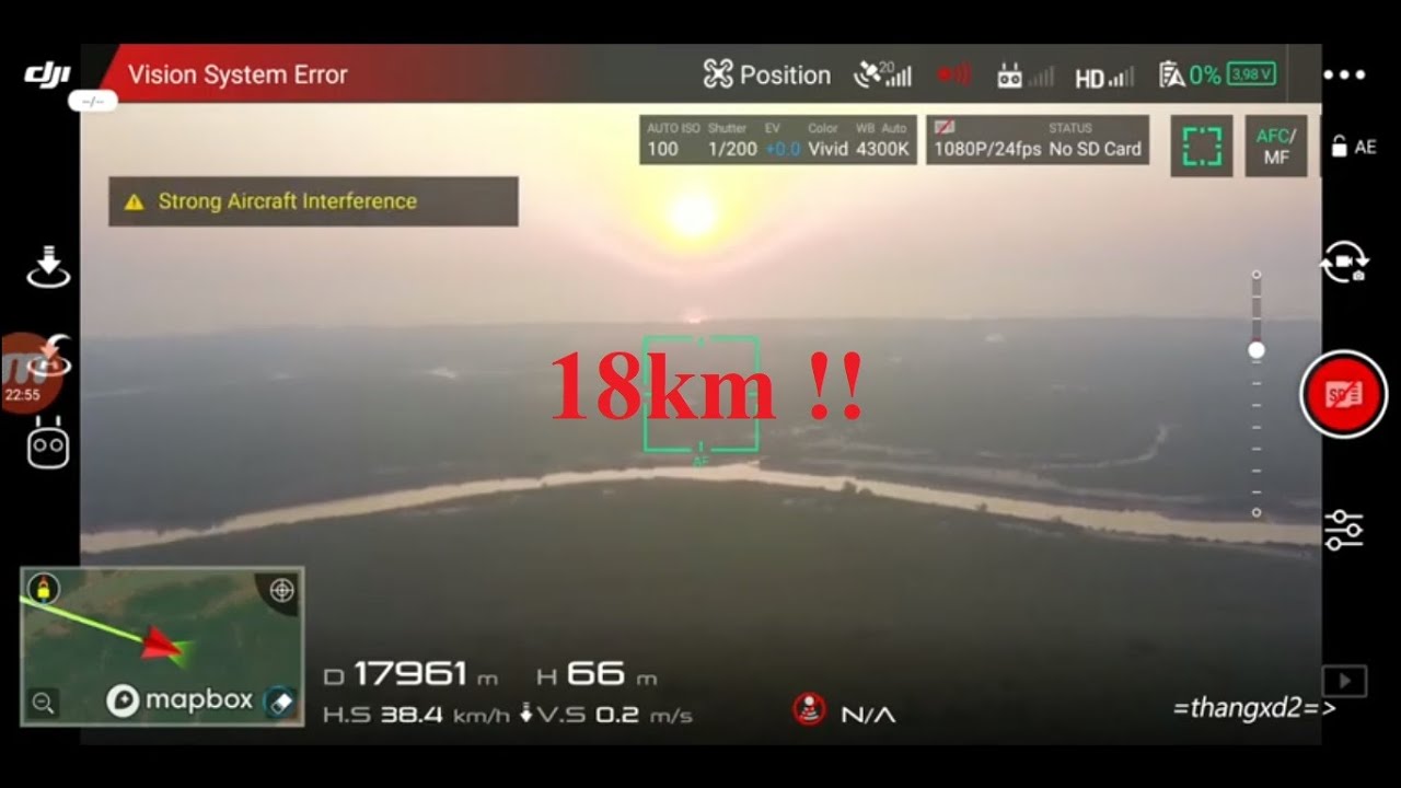 flycam Mavic pro bay xa 18km có kịp về nhà? (Mavic pro 18km long range)