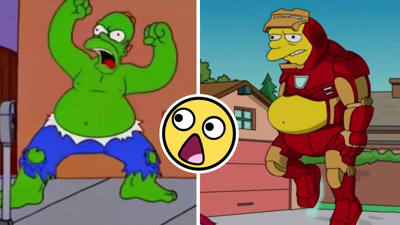 11:11 VECES QUE LOS SIMPSON SE BURLARON DE MARVEL | FoolBox |Parodias de los Simpson a superh&eacute;roes