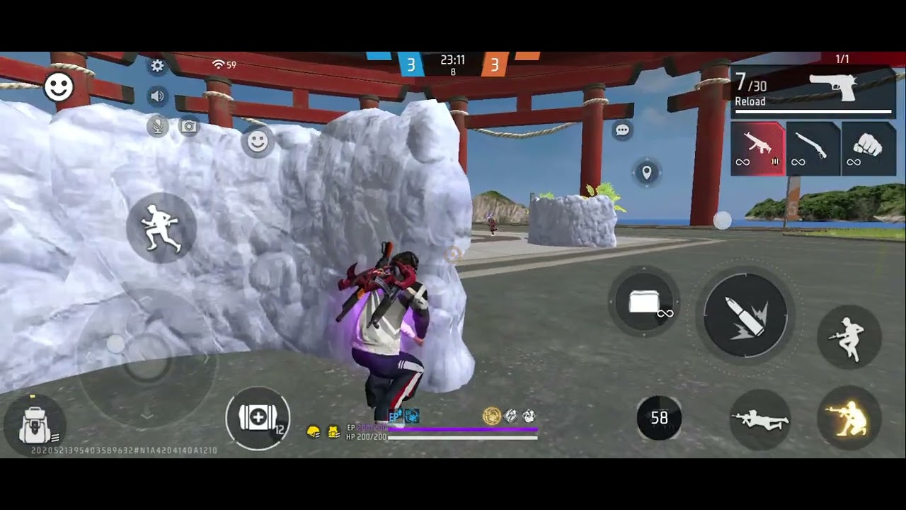 Custom with friend#freefire #gaming 