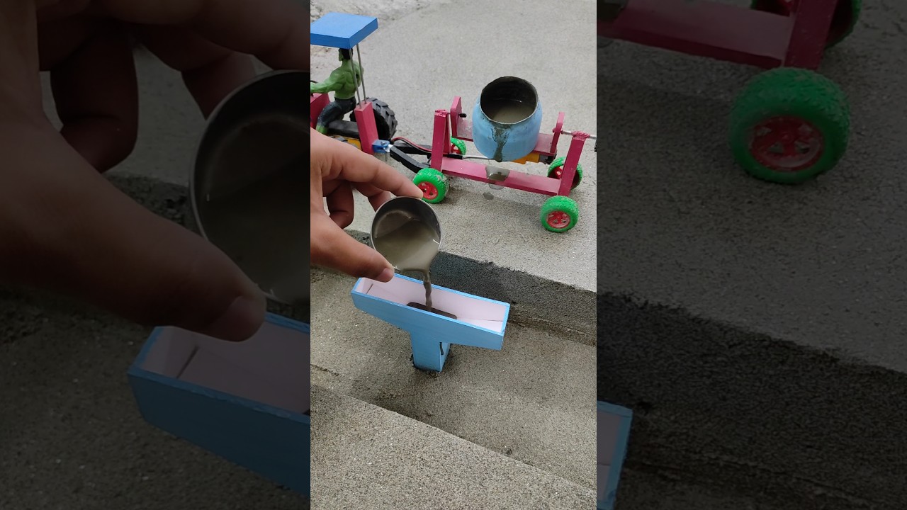 diy mini tractor bridge construction video | tractor wala video | 