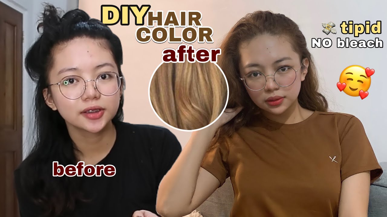 DIY HAIR COLOR (NO BLEACH) | Tipid & Easy