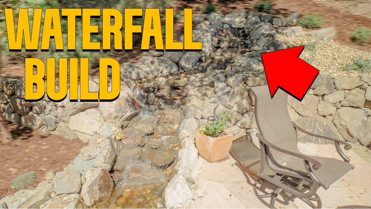 Waterfall on a Hill... | COMPLETE PONDLESS BUILD
