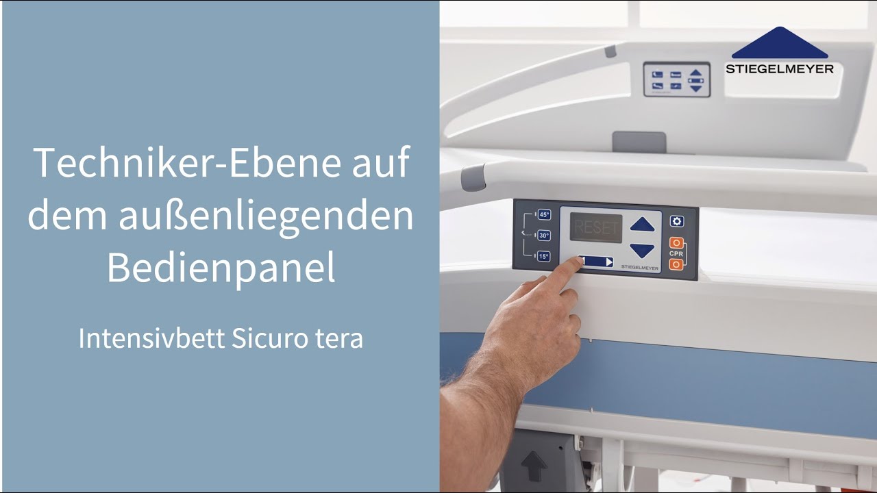 Sicuro tera | Funktionsvideo | Bedienpanel Techniker | Stiegelmeyer