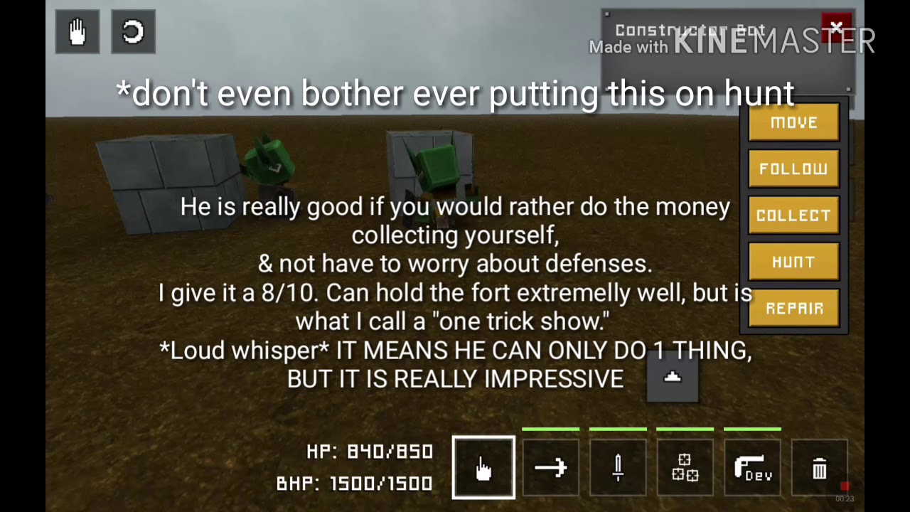 Bots in block fortress
