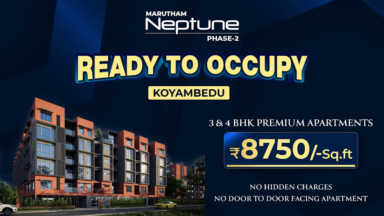 Ready To Occupy Luxury Apartment @koyambedu