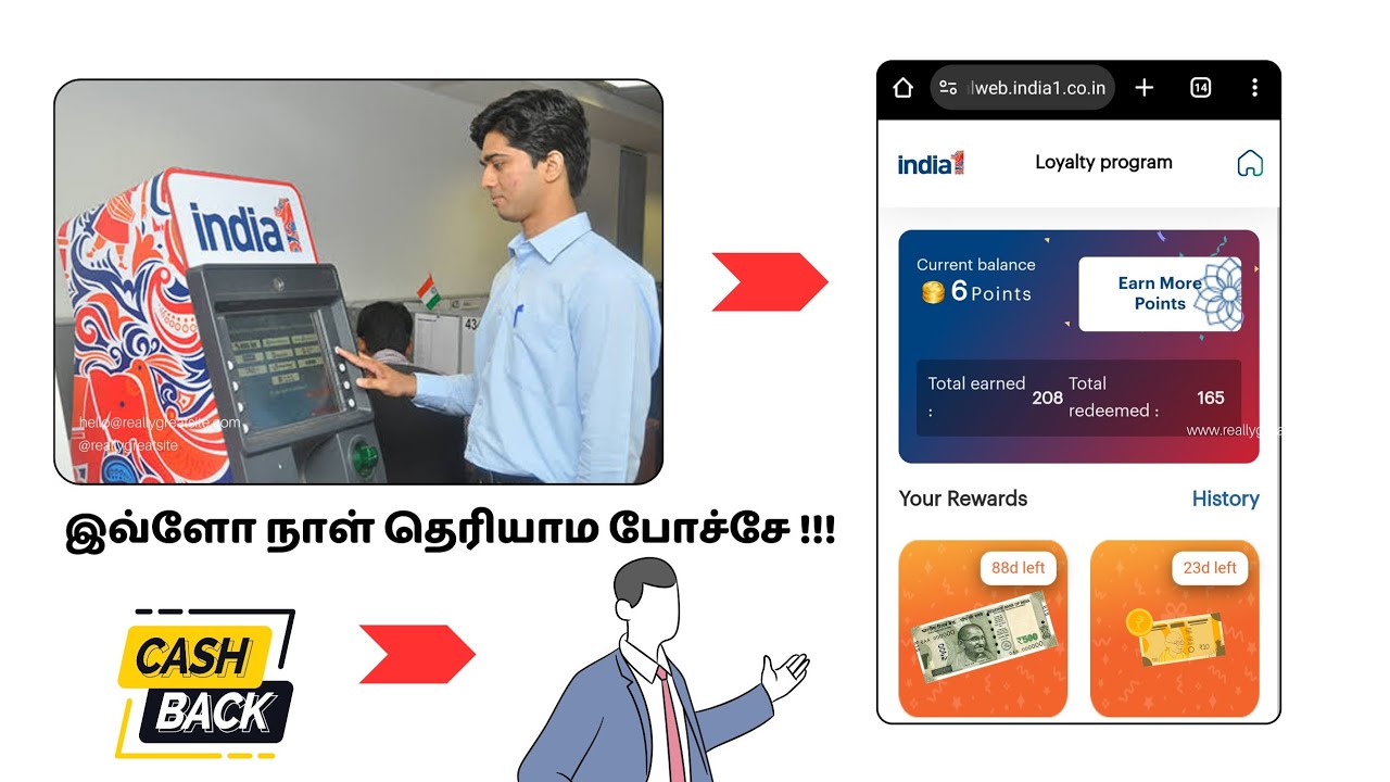 india1 atm cashback full details | free mobile recharge | live withdraw & live recharge | #india1