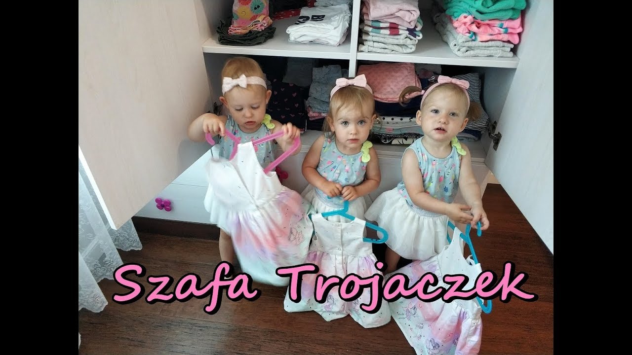 Szafa 1,5-rocznych trojaczek 👗