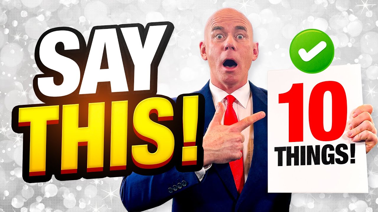 WHAT TO SAY IN AN INTERVIEW! (TOP 10 BEST THINGS to SAY in a JOB INTERVIEW to Succeed!)
