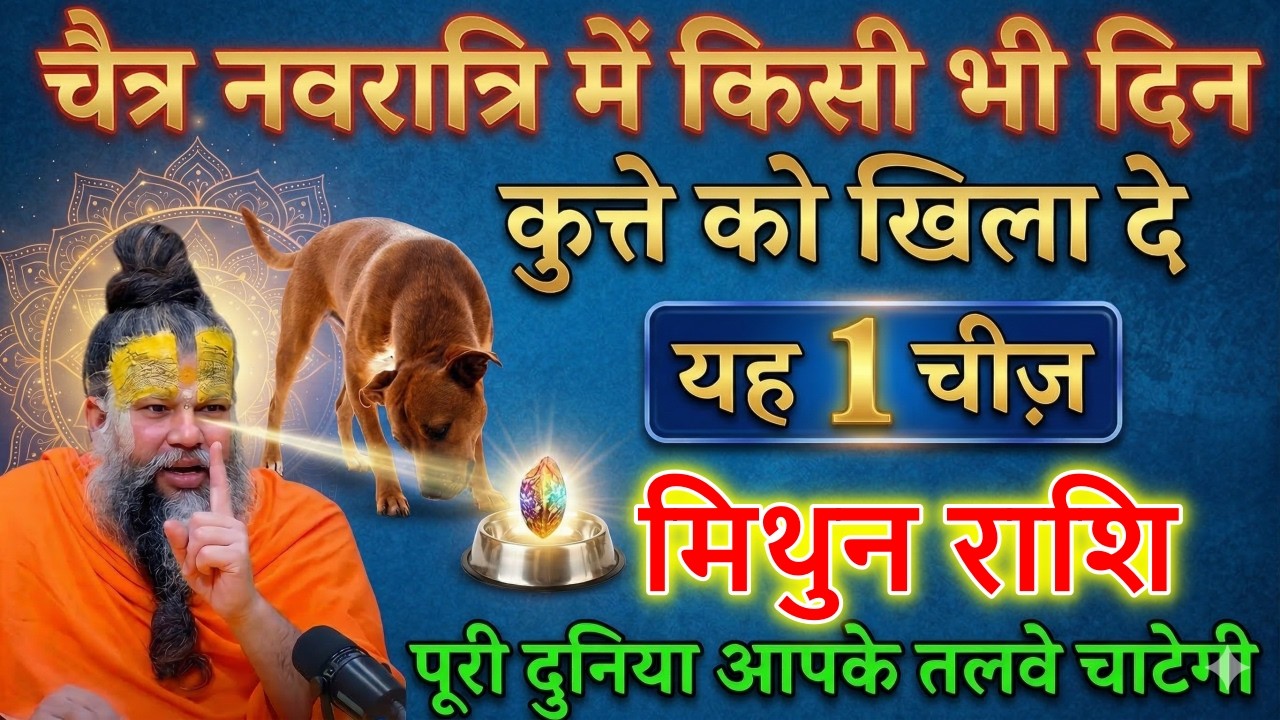 मिथुन राशि वालों चैत्र नवरात्रि में किसी भी दिन कुत्ते को यह 1 चीज खिला दो जिंदगी हमेशा बदल जाएगी