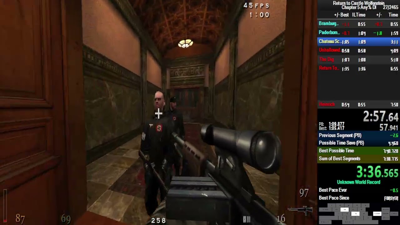 Return To Castle Wolfenstein - Chapter 5 Any% 7:49.29