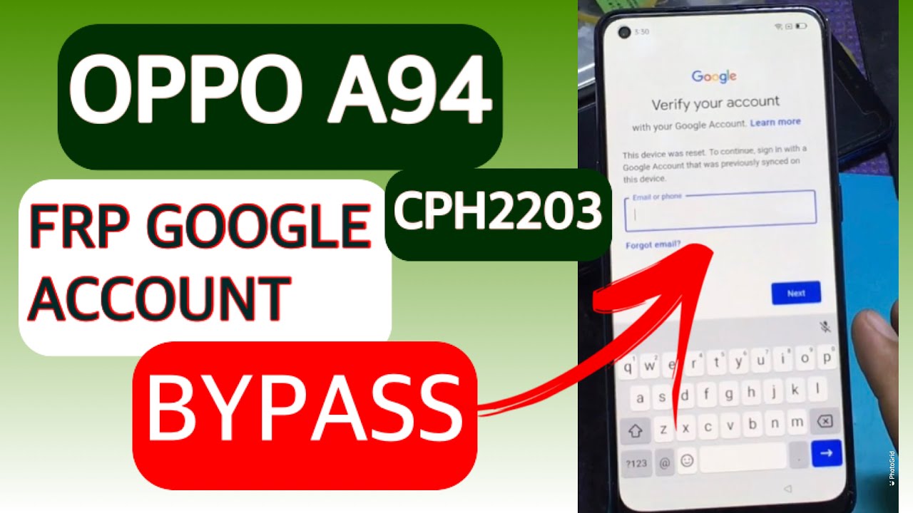 Oppo A94 CPH2203 paano tanggalin ang FRP Google Account
