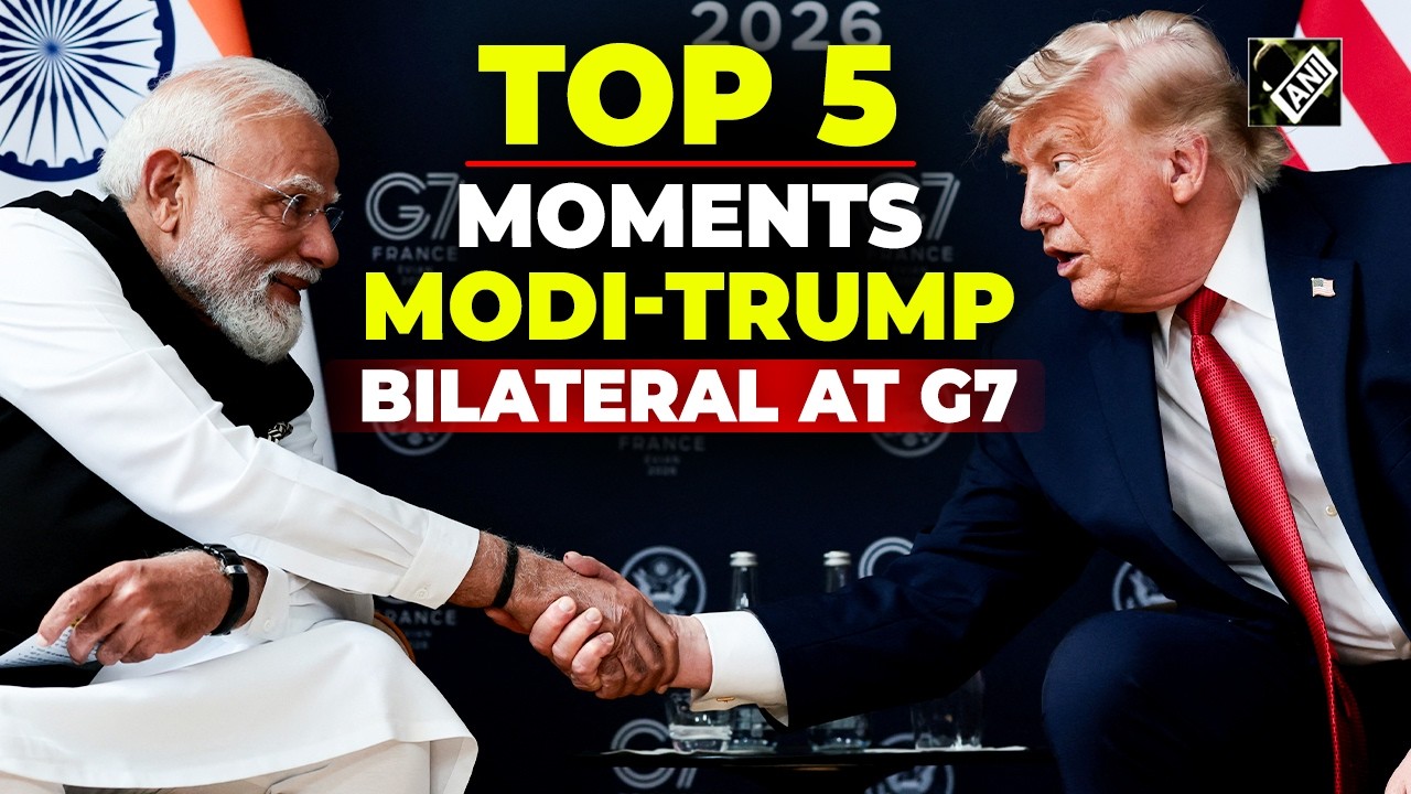 WATCH! Top 5 moments from PM Modi & Trump bilateral talks at G7 Summit in France