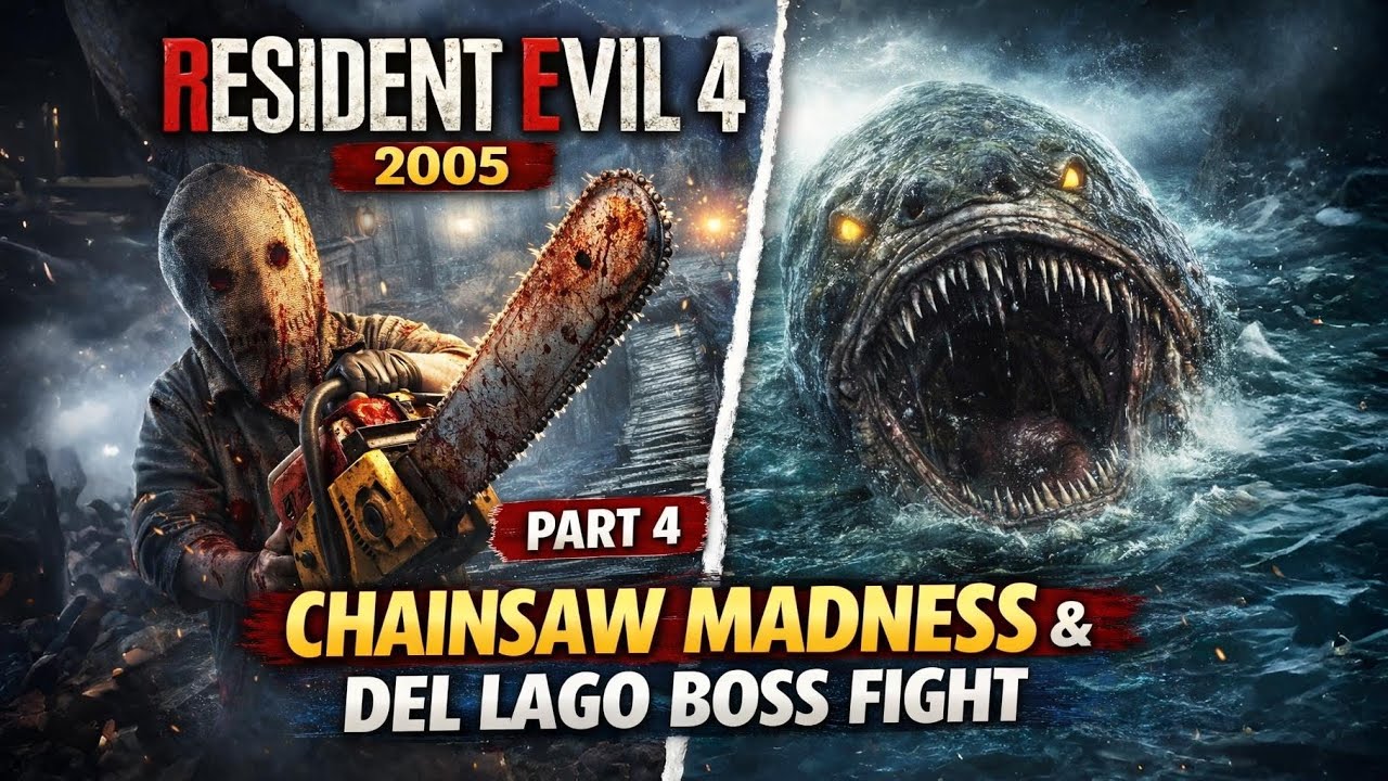 Chainsaw Madness & Del Lago Boss Fight | Resident Evil 4 (2005) – Part 4
