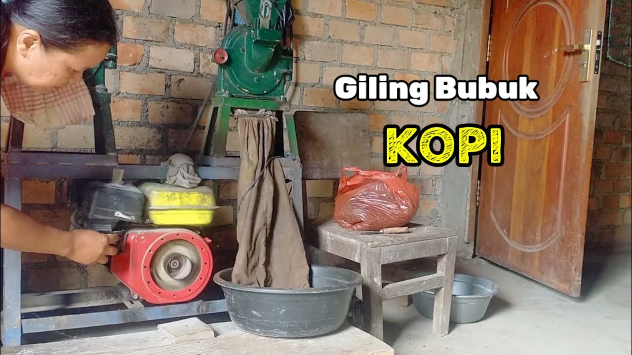 Giling BUBUK KOPI kurang mateng