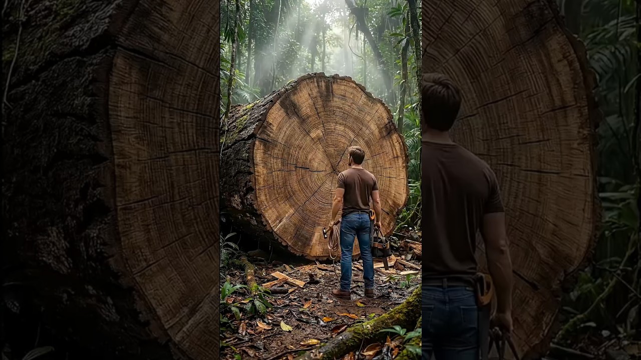 🌿 A Useless Tree Turned Into a Beautiful Home Riya Was Shocked 😲🔥#shortsvideo #trending #viral