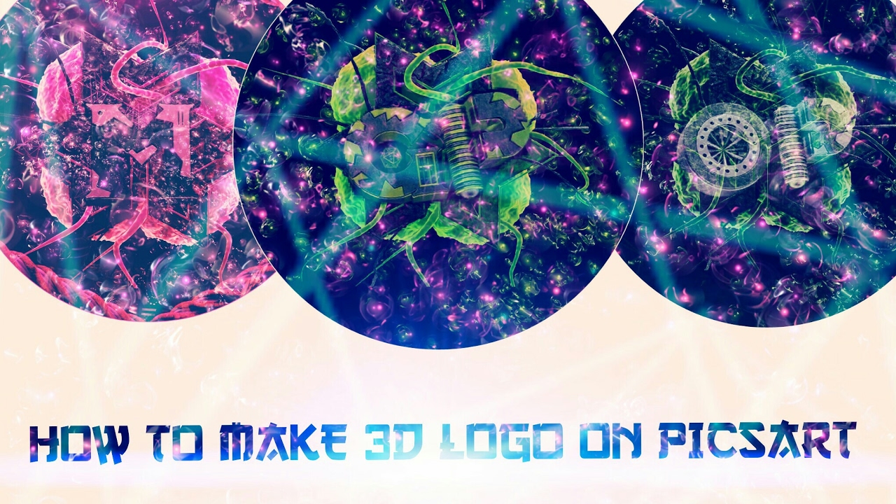 HOW TO MAKE 3D LOGO ON PICSART #3