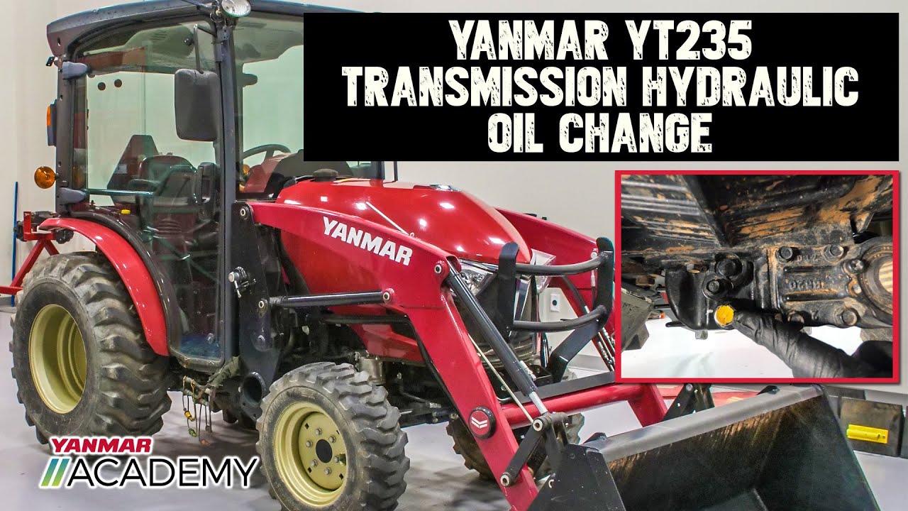 YANMAR YT235 Tractor Transmission Hydraulic Oil Change
