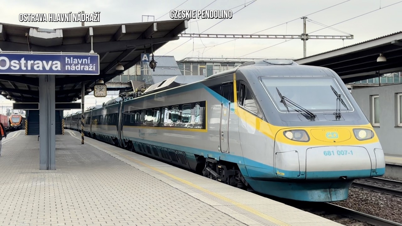 Ostrava Hlavní Nádraží České Dráhy RegioJet Leo Express Pociąg Vlak Train Tanie Kolejowanie
