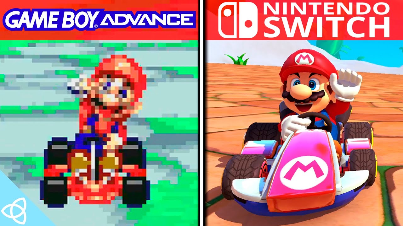 Mario Kart - GBA vs. Switch | Side by Side