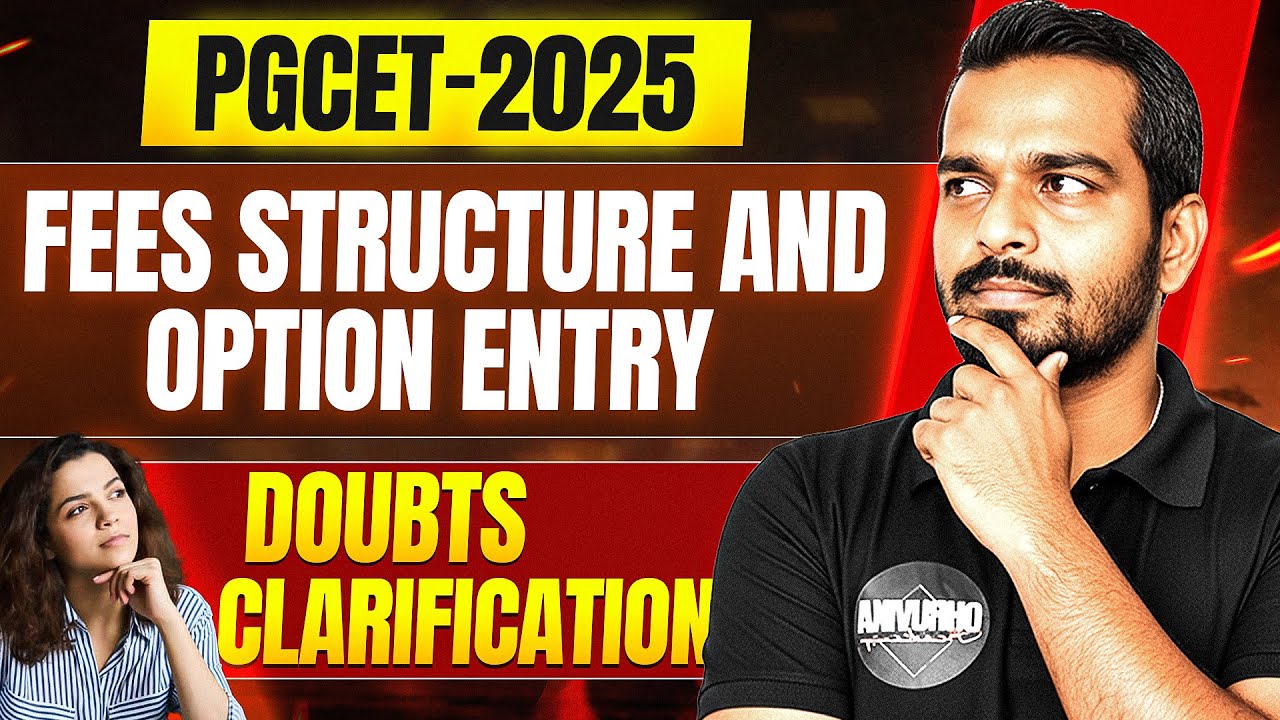 PGCET 2025 | Option Entry and Fees Structure Doubts ️‍🔥 | KEA Update | PGCET MBA | PGCET MCA