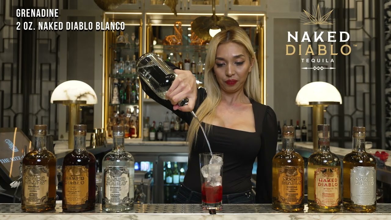 How to make a Naked Diablo - Tequila Sunrise - Tequila Cocktail Ideas (Mixology).