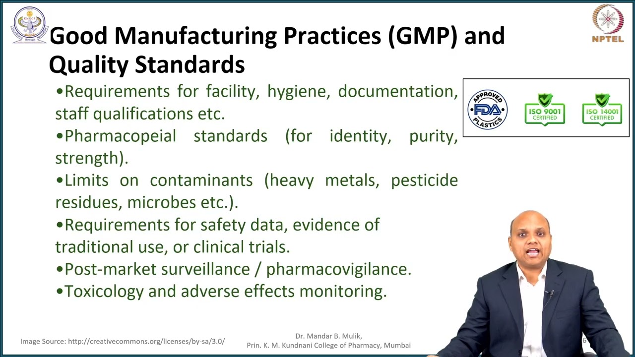 Week 9 : Lecture 42 : Legal Provisions for Herbal Drug Regulations