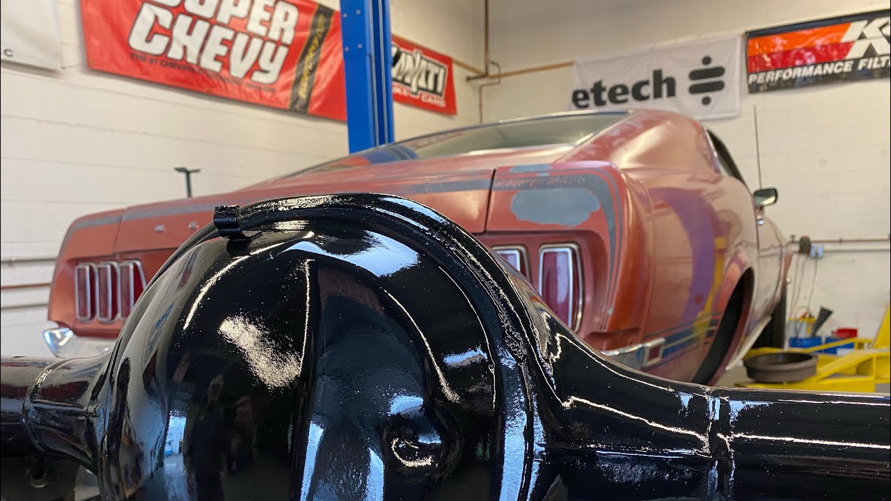 69 Mustang  Rear Differential takes a beating.