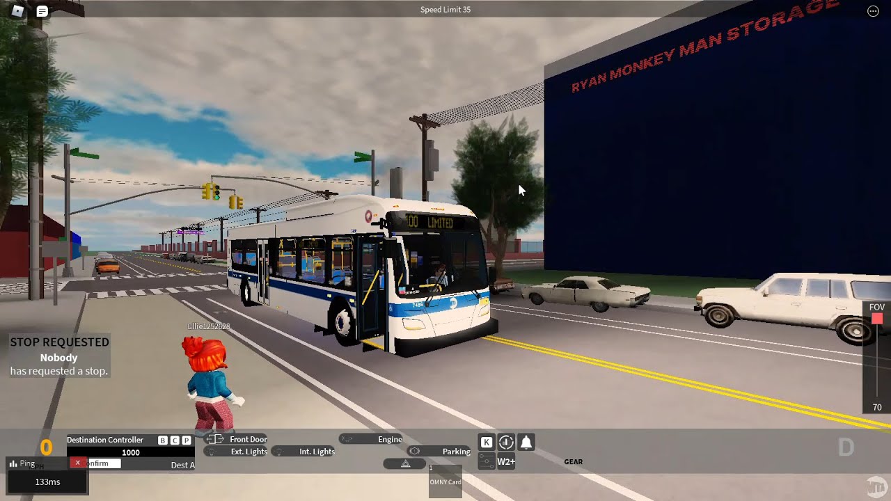 MTA Roblox Busses | XD40 #7466 on the Q100 from Long Island City to Rikers Island.