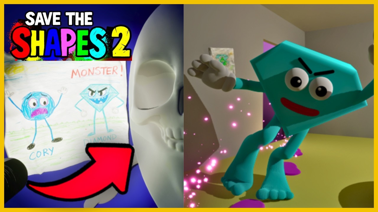 DESCOBRI MAIS SEGREDOS HACKIANDO SAVE THE SHAPES CAPITULO 1 NOVO MASCOT HORROR