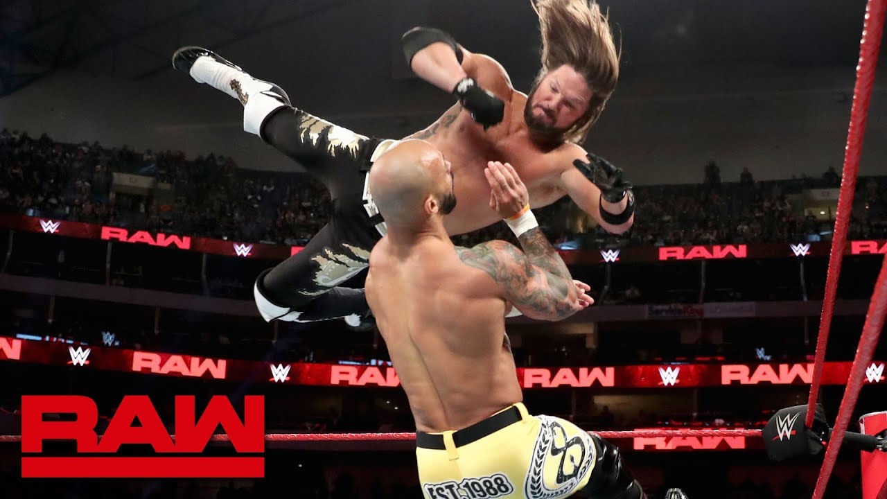 Ricochet vs. AJ Styles &ndash; United States Championship Match: Raw, July 1, 2019
