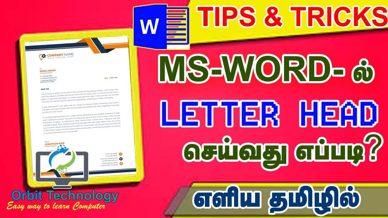 Easy Learn to Ms-Word Tips & Tricks  @RamyaSekar85