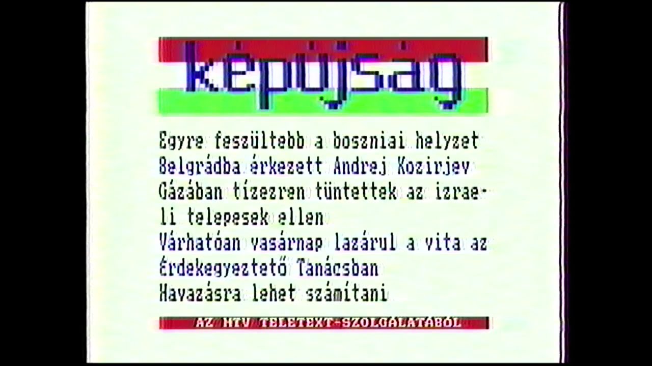 MTV1 Képújság, Adászárás (1994.11.26. szombat)