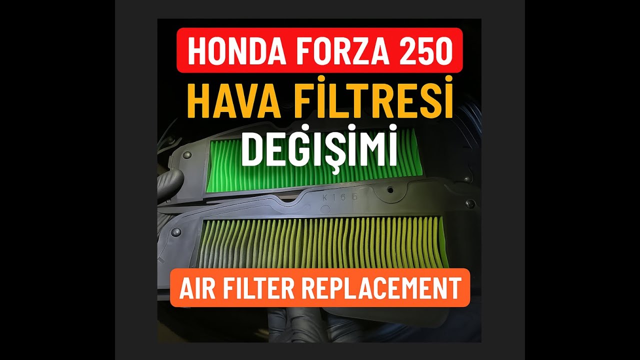 Honda Forza 250 Hava Filtresi Değişimi | 8.000 KM Sonra Ne Hale Gelmiş! (2022 Model)