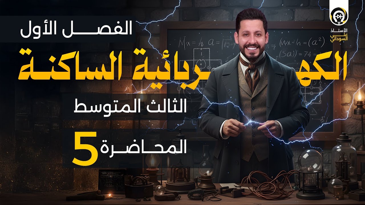 فيزياء الثالث متوسط | الفصل الاول | منهج 2026 | المحاضرة 5 - مسائل المجموعة الاولى قانون كولوم