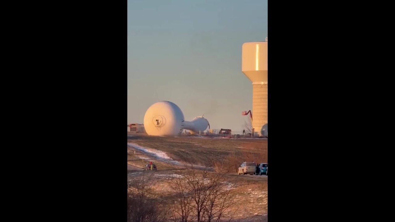 Водонапорная башня в Керни рухнула