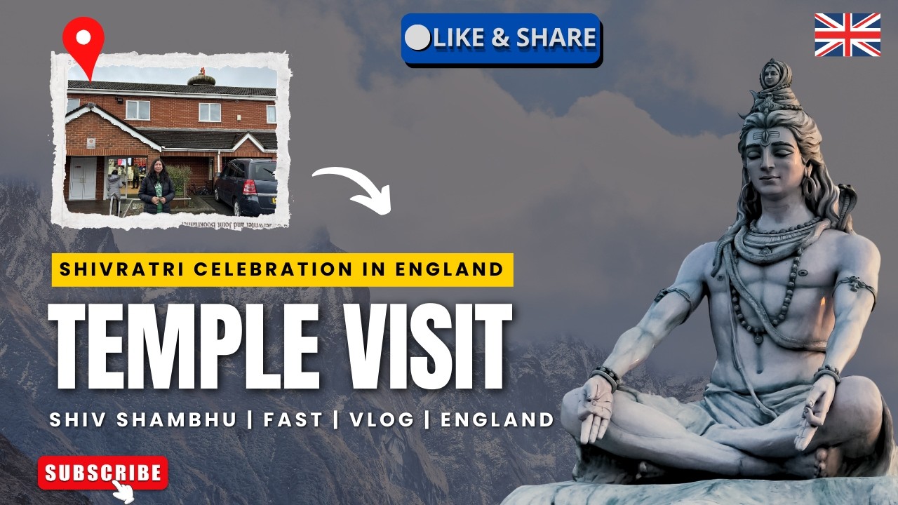 Shivratri Celebration in England | England Vlog | Temple Visit | Life in UK | The England Diary