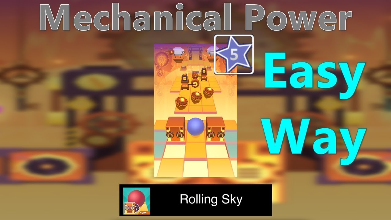 Rolling Sky Bonus 36 - Mechanical Power - 100% Completed - Easy Way