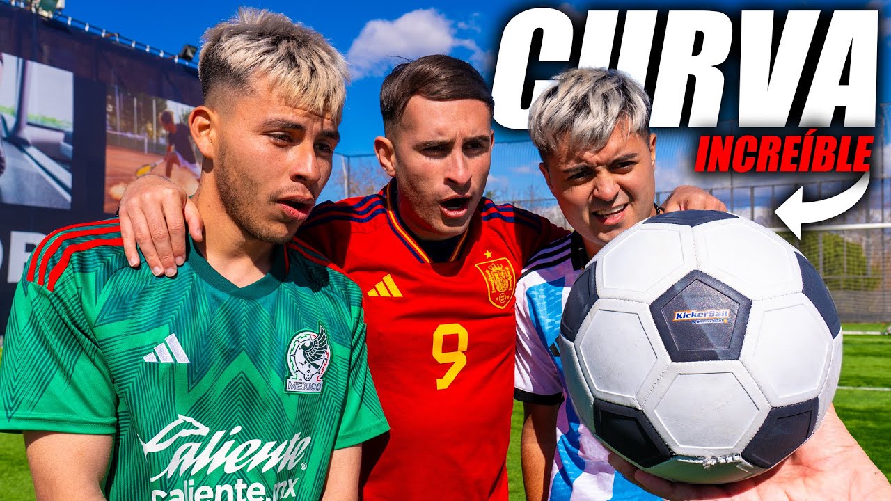 RIVALDIOS & MARKITO NAVAJA VS BAL&Oacute;N CHETADO CON CURVA Y EFECTO IMPOSIBLE!! - Experimento de F&uacute;tbol