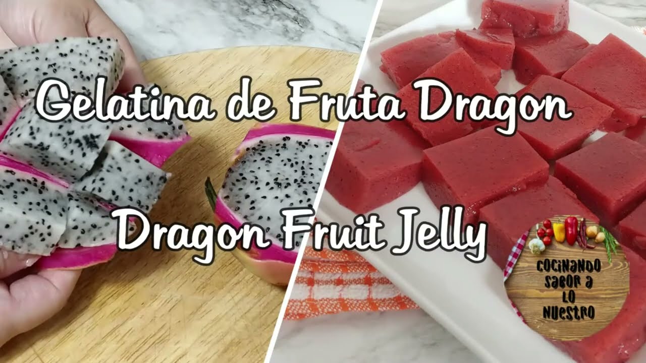 Gelatina de Pitaya (Fruta del Dragon)