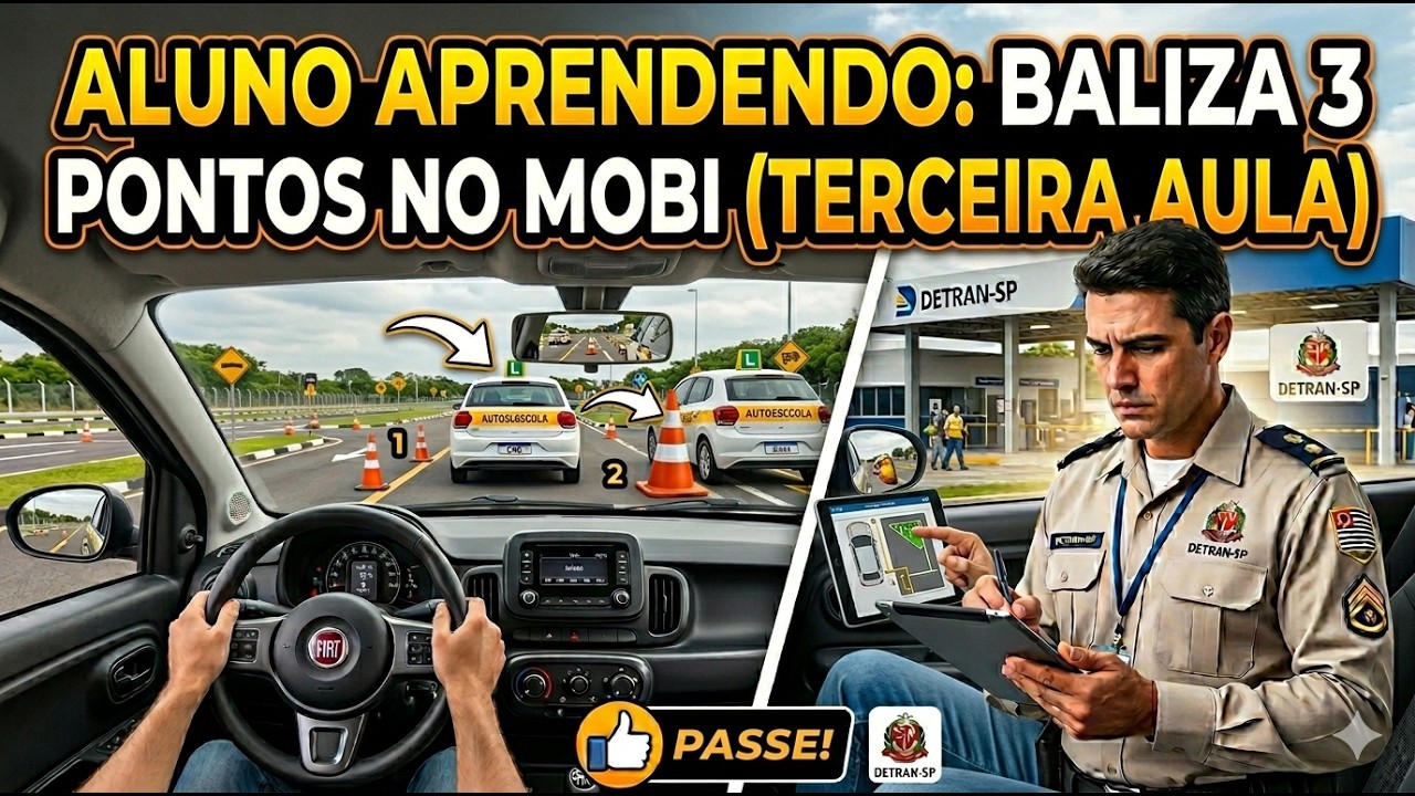 ALUNO APRENDENDO A COMO FAZER BALIZA 3 PONTOS COM O MOBI - Terceira aula (Victor)