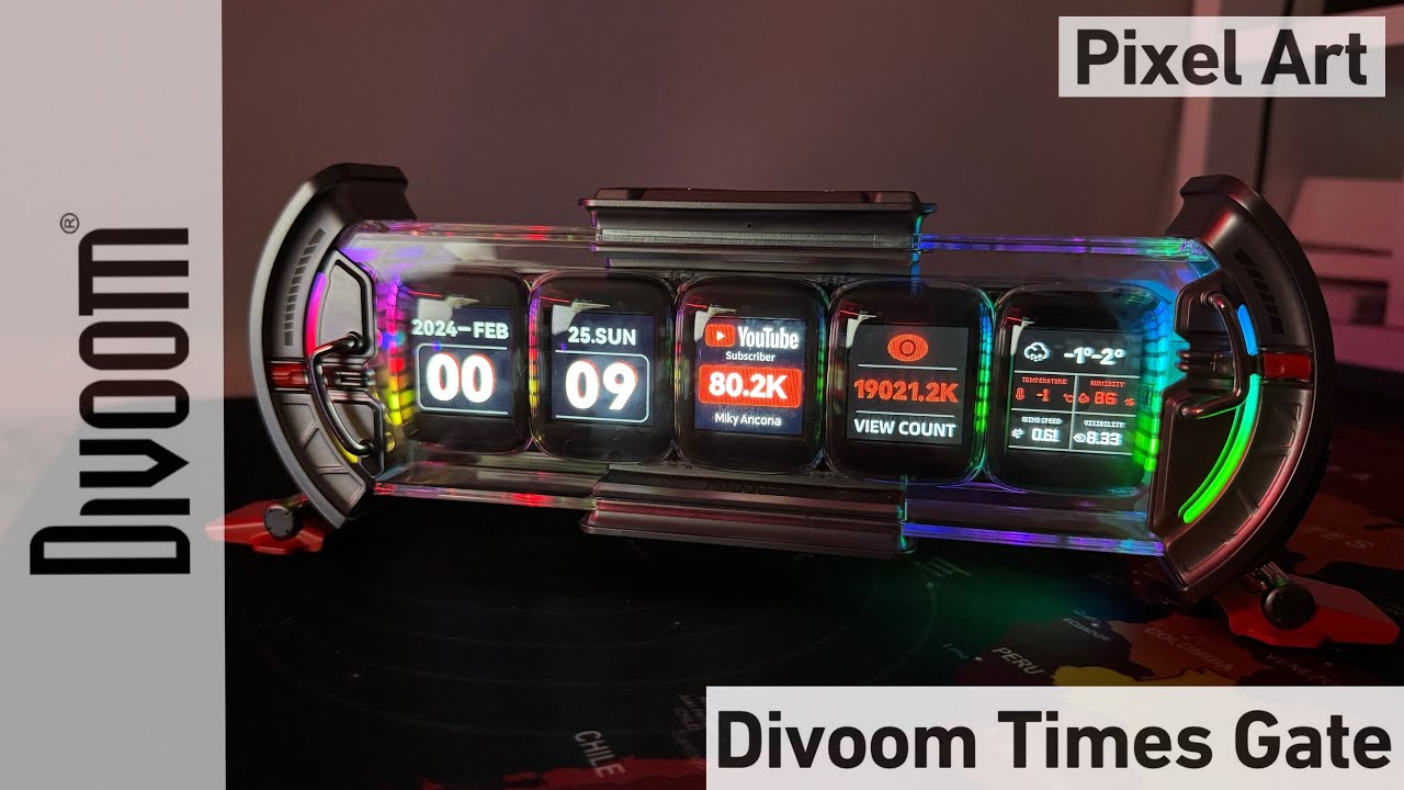 Divoom Times Gate - Pixel Art with Futuristic Design