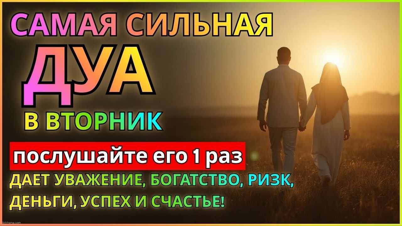 ДУА НА ВТОРНИК! ПРИЗЫВАЕТ РИЗК, БОГАТСТВО И БЛАГОСЛОВЕНИЕ АЛЛАХА