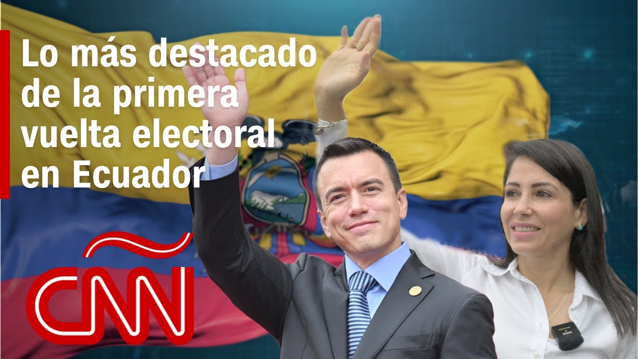 Los momentos más destacados de la primera vuelta de las elecciones de Ecuador