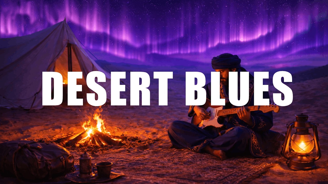 Chill Desert Blues Guitar | 1 Hour Instrumental for Focus & Study