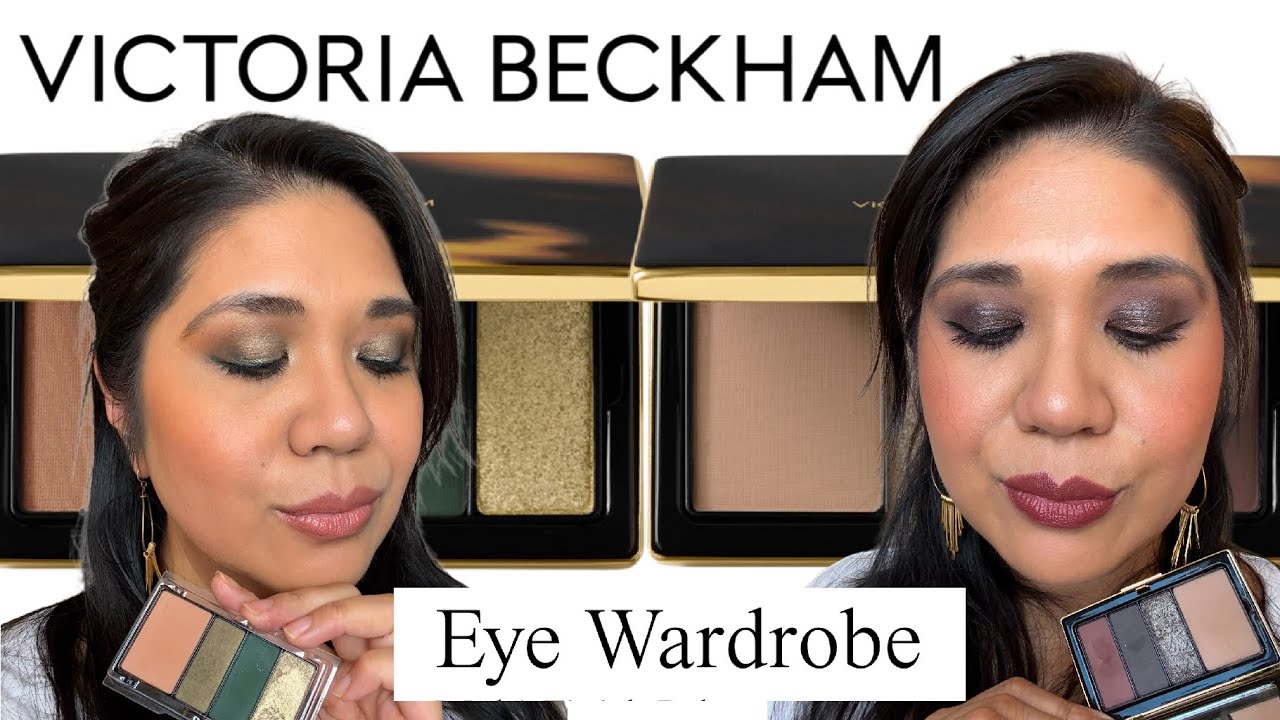 *NEW* VICTORIA BECKHAM BEAUTY  Eye Wardrobe VICTORIA and OLIVE on MEDIUM TAN SKIN TONE! in 4k